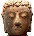 Oud Terra Cotta Buddha Hoofd